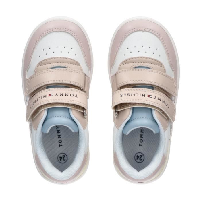 Baskets scratch bebe fille Tommy Hilfiger Flag Low Multicolor Cdiscount Chaussures