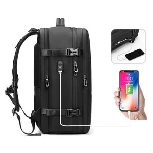 Sac à Dos Cabine Pliable 36x20x45 Cm – Noir – Pour Avion Et Voyage