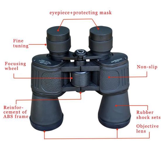 Jumelles 10x50 Avec Autofocus, étanches, Pour Observation Des Oiseaux, Astronomie Et Randonnée - Pour Adultes Et Enfants