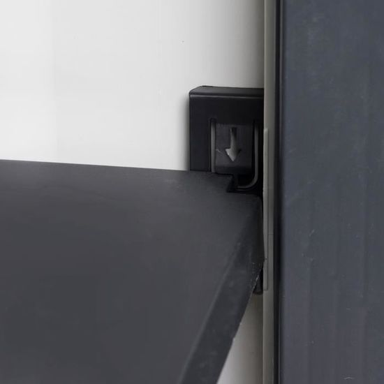 Armoire Menagere Toomax Woody S Gris Anthracite Achat Vente