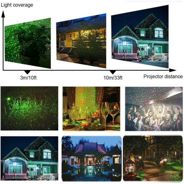 Projecteur Noël Extérieur Projecteur laser paysage Lumières de décoration  imperméables pour Pelouse jardin Maison - Cdiscount Maison