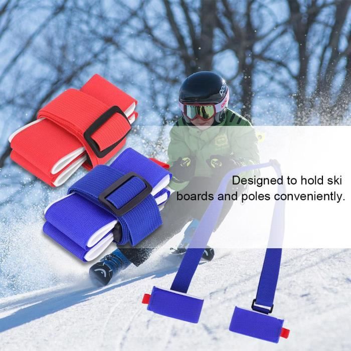 Sangle Baton de Ski, Bandoulière de Ski Réglable Rembourrées Sangle  Transport Ski et Porte-Bâtons Ski Accessoires de Ski pour Adultes  Adolescents Ski Snowboard Activités de Plein Air en Hiver : :  Sports