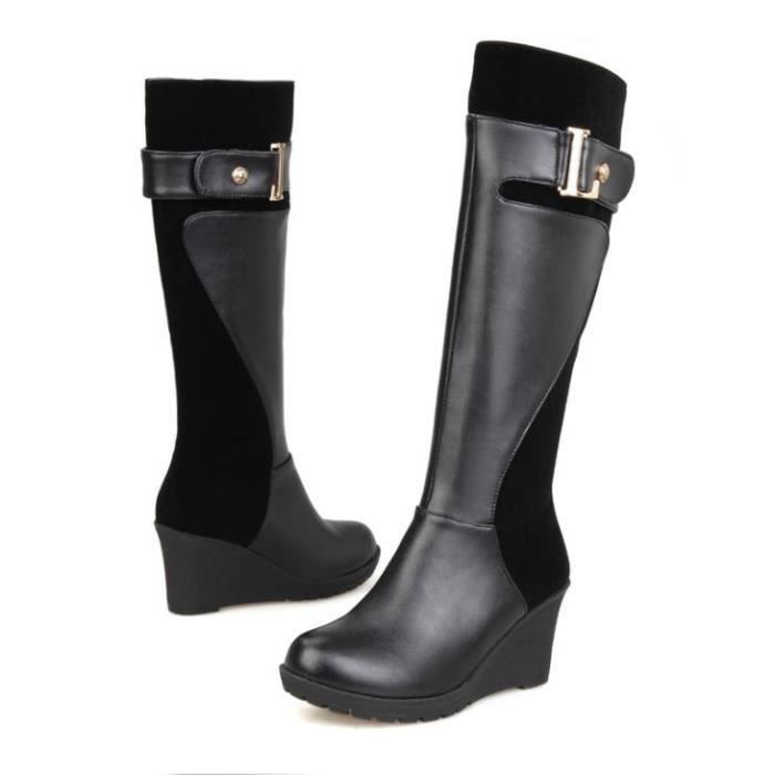 Bottes hautes compensées cheap