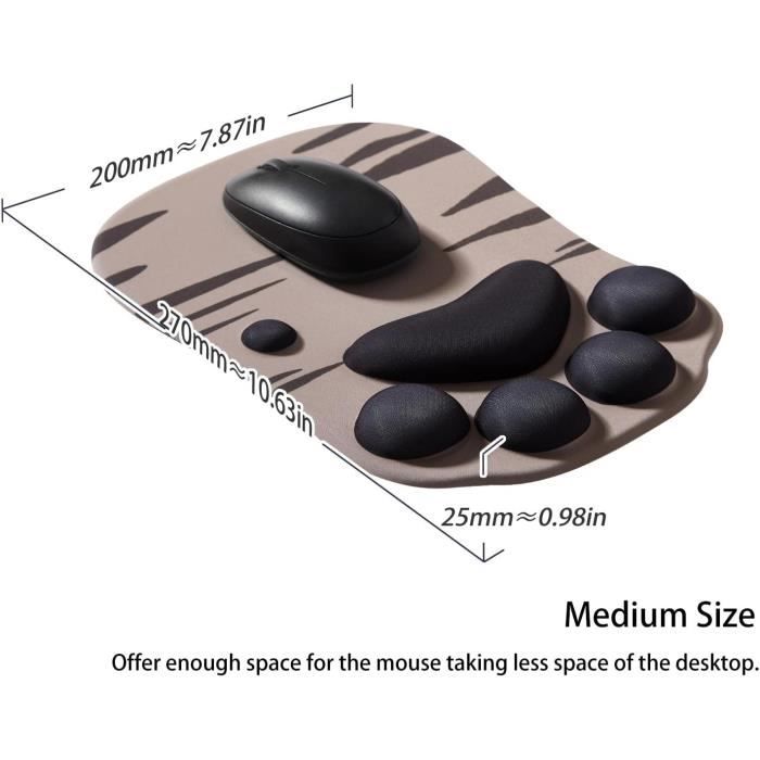Tapis De Souris Support De Repose-Poignet Ergonomique Mouse Pad