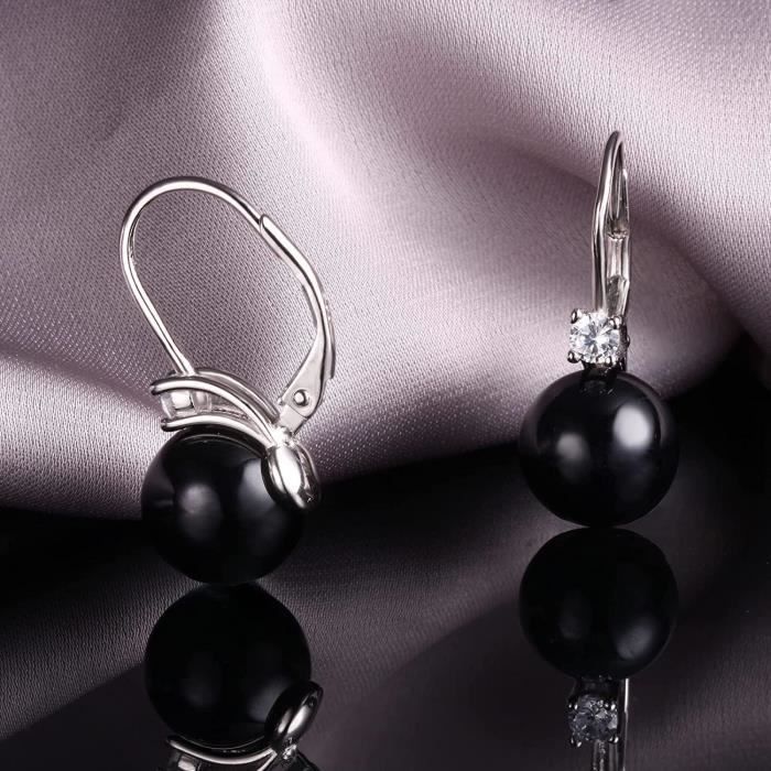 Boucles d'oreilles pendantes vintage plaquées argent main image 1