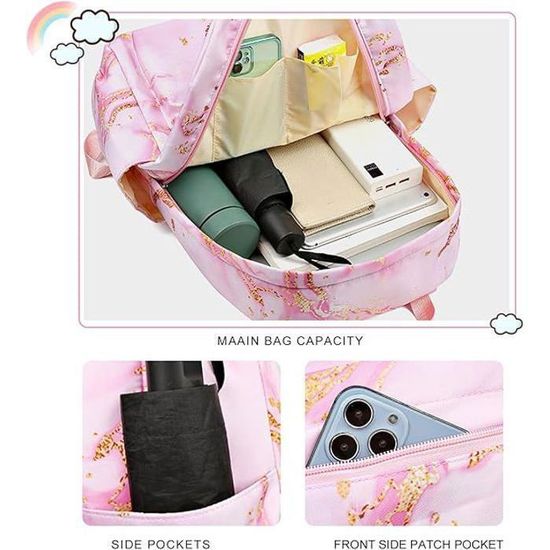 Ensemble Sac à Dos 3 Pièces Dinosaure Pour Enfant - Cartable, Sac Déjeuner Et Trousse Primaire