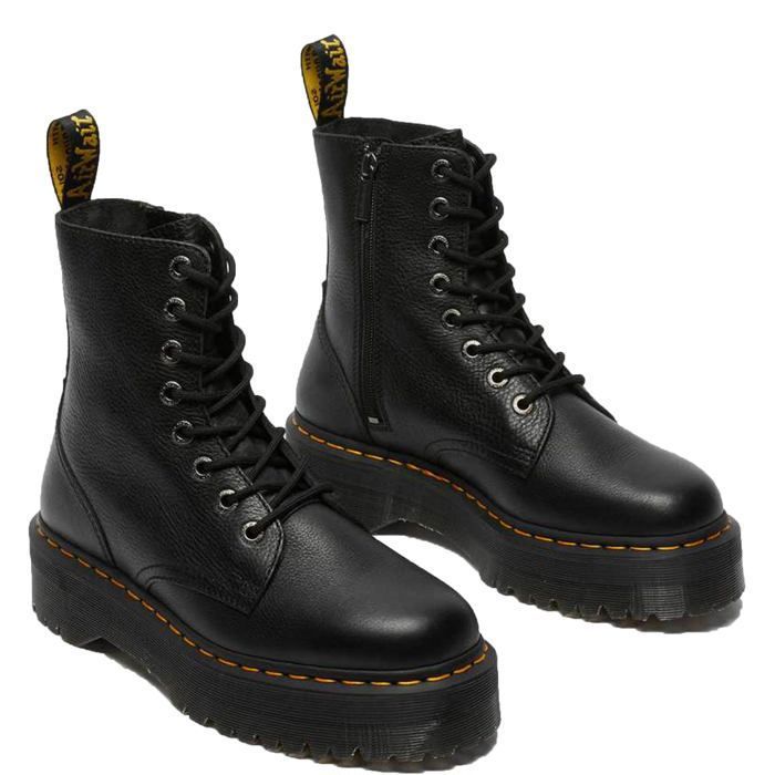 Boots Dr Martens Jadon III Cuir Noir Compensé Fermeture