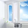 Joint d'étanchéité pour fenêtre de climatiseur portable - Kit d'étanchéité pour fenêtre - Anti-chaleur - Universel - Blanc