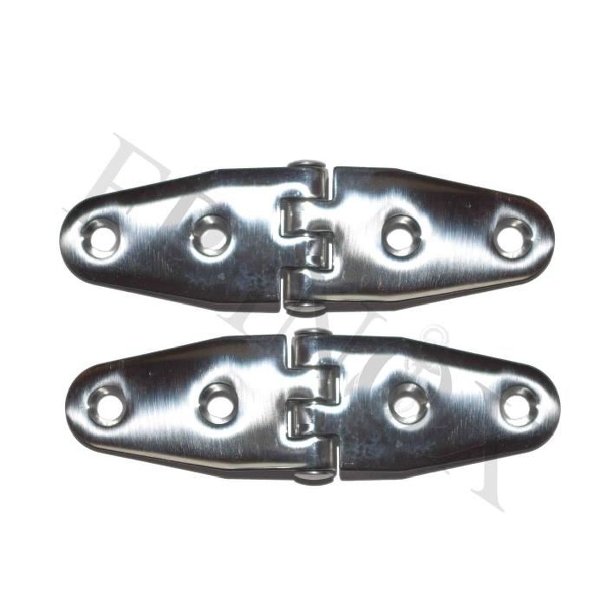 Lot de 2 Charni/ère inox 145x30mm Epaisseur 1mm