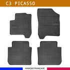 AUTOSWEET Tapis de voiture - Sur Mesure pour C3 PICASSO (2009 - 2016) - 4 pièces - Tapis de sol antidérapant pour automobile - Souple
