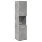 Armoire Haute Toilette/Armoire de salle de bain - VIDAXL - suspendue gris béton bois d'ingénierie CC80904475