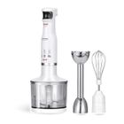 Set Mixeur Plongeant, Hachoir Multi-usages, Fouet, Vitesse Ajustable, sans BPA MPM MBL-28 500W Blanc 000323