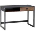 HOMCOM - Bureau informatique - Bois - 110x50x76cm - Noir