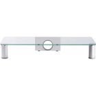 HOMELIFE24 PARCO Support Complément Rangement TV Informatique en verre