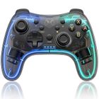 MOURSIIENY Manette Switch Sans Fil -LED RGB 10 Couleurs-6 Axes Contrôleur-Fonction Turbo et réveil-Compatible contrôleurs Switch/Lite/OLED