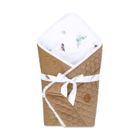 TOTSY BABY Gigoteuse d'emmaillotage bébé couverture, Nid Réversible universelle pour Garçon et Fille poussette Ruban de dentelle–Velours Beige