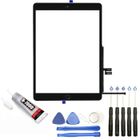 VISIODIRECT Vitre ecran tactile compatible avec Ipad 9 10.2 (2021) (A2603-A2604) NOIR + Kit outils + Colle B7000 Offerte