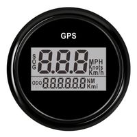 Jauge de carburant,Compteur de vitesse numérique GPS, jauge 0 ~ 999, odomètre MPH Km-h, pour voiture,  - Type Black Speedometer