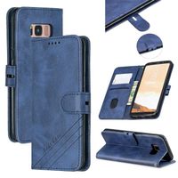 Haute Qualité Housse Samsung Galaxy S8 SM-G950F Coque de Protection, PU Cuir Antichoc Pochette Etui Galaxy S8 (5.8") Bleu