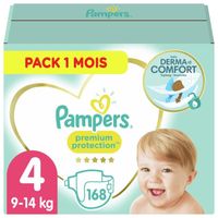 PAMPERS Premium Protection Taille 4 8-16 kg - 168 