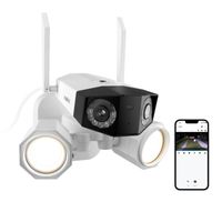 Caméra de Surveillance REOLINK Série Duo UHD 4K avec Double Objectif et Vision Nocturne en Couleur Lumineuse