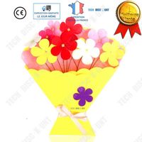 TD® Jeux Bricolage fait à la main pour enfants cadeau de pot de fleur artificiel à coller coloré fabrication interaction