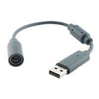 Cable Adaptateur USB Femelle Compatible pour Manette Xbox 360 Filaire