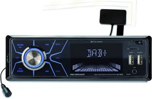 AUTORADIO Noir Autoradio - Radio Bluetooth Voiture - AUX - CD - Dab - Dab+ - FM - SD - USB - Illumination des Touches graduable - Kit Main