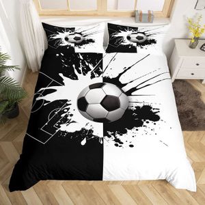 FOCO Parure De Lit Simple Arsenal FC - Housse De Couette Et Taie D'oreiller Sous Licence Officielle