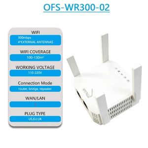MODEM - ROUTEUR OFS-WR300-02 - Répéteur WiFi 2.4G 5G 1200Mbps, 2 L