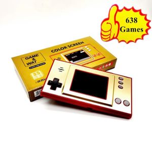 CONSOLE RÉTRO GB-35 Mini Rétro Déterminer Console de Jeu Portable Lecteur de Jeu pour Nes Jeux avec 638 Jeux AV Out Recharg