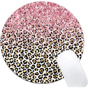TAPIS DE SOURIS Tapis de souris rose à imprimé léopard doré tapis 