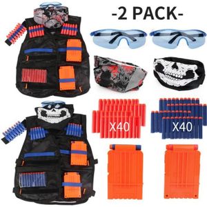 Lehoo Castle Gilet Tactique Enfants pour Nerf N-Strike Elite