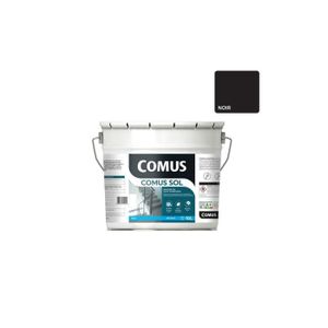 PEINTURE - VERNIS COMUS SOL NOIR   10L Peinture de protection et décoration pour sols intérieurs et extérieurs, trafic domestique - COMUS