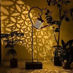 LAMPION SKY-Lanterne d'extérieur solaire IP55 étanche en fer lampe arrosage étoilé pour cour jardin lumineuse blanche chaude