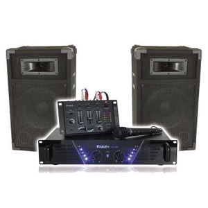 PACK SONO kit de sonorisation disco 2 x 240W noir