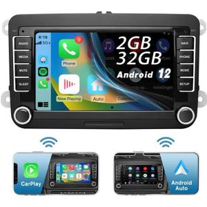 64Go Android 12 Navi Autoradio Pour VW Passat Golf 4 Skoda SEAT GPS Carplay  DVD