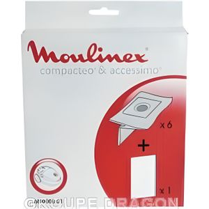 SAC ASPIRATEUR Sachet de sacs moulinex 6+1f pour aspirateur MO…