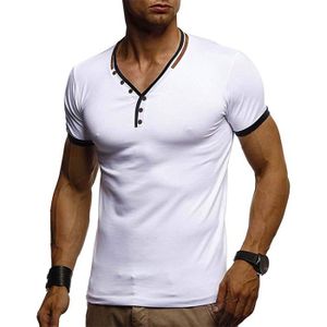 T-SHIRT T shirt Hommes de Marque Fitness Col en v T shirt 