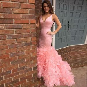 Robe sirene rose 2025 poudré