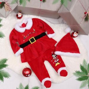 Ensemble Noël Bébé 2 Pièces - Combinaison + Chapeau, Unisexe 0-18 Mois - Coton/polyester, Motifs Pain D’épice