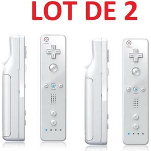 TÉLÉCOMMANDE CONSOLE 2 X Télécommande Wiimote pour Nintendo Wii et Wii 