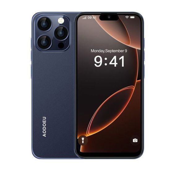 Téléphone Portable 4G Débloqué - Écran 6,56", 4 Go RAM, 64 Go, Android 12, Double SIM, Batterie 5435 MAh (Noir)