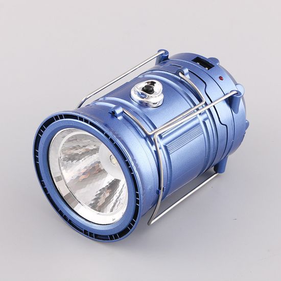 LED Portable Camping Tent Light Super Bright 2 niveaux USB Charge avec crochet extérieur