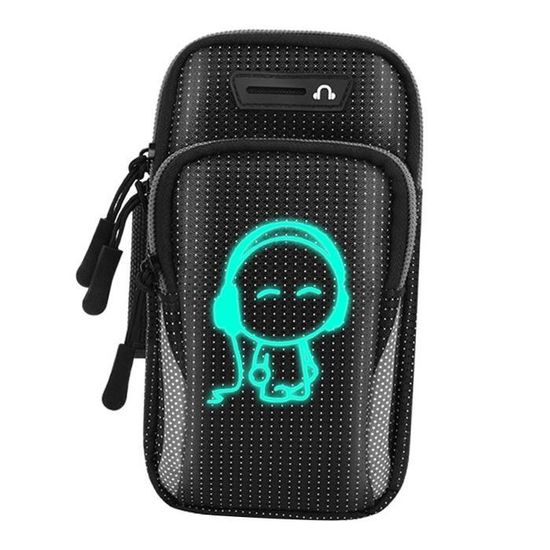 Brassard De Sport Pour Téléphone Portable - Double Poche Oxford Imperméable - Réglable Pour Course à Pied, Fitness