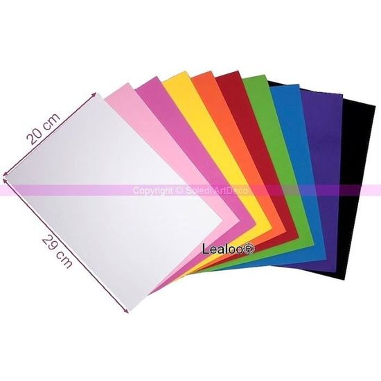 Planche De Mousse Caoutchouc Thermoformable, 30 X 20 Cm, Sujet Jeune