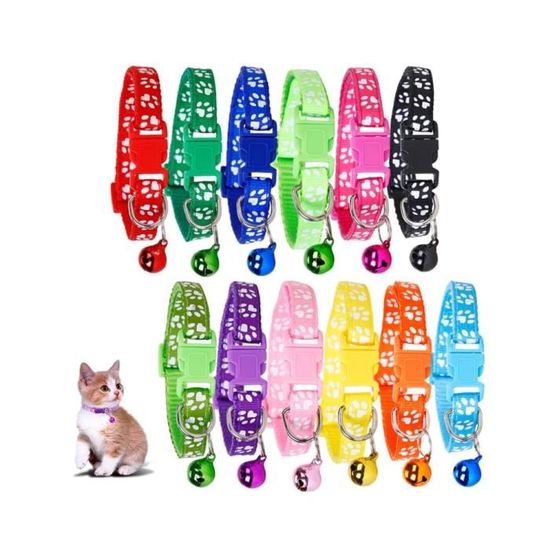 Collier De Noël Pour Chien Et Chat - 2 Pièces à Carreaux Avec Nœud Papillon Et Cloches, Réglable Et Sécurisé
