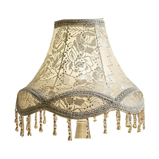 Abat-jour Tissu Fait Main Eastlion 30cm - E27/E14 - Beige