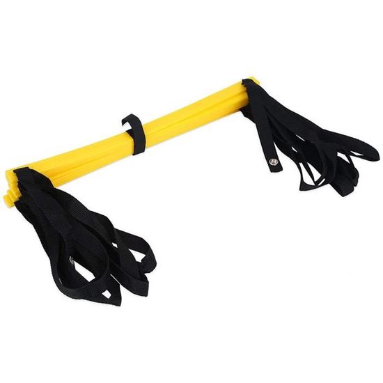 RHINOS Sports Lot De 4 Obstacles - 8 Cônes Rouges : 22,5 Cm - 4 Barres Jaunes : 1 M