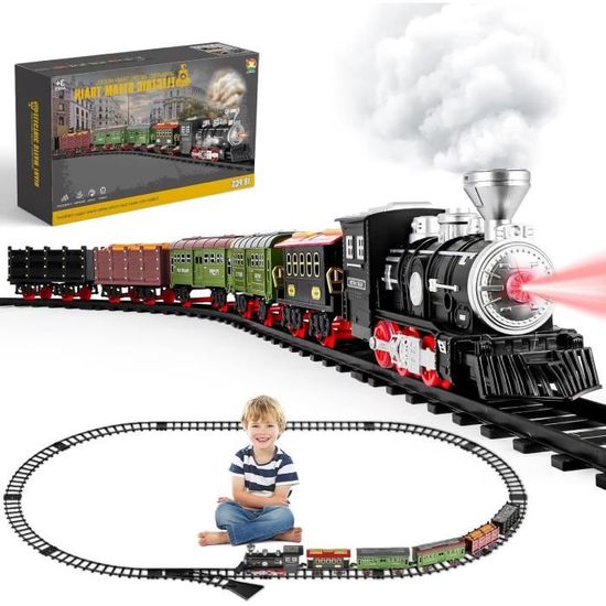 Sharplace – Train électrique Grande Vitesse Avec Son Et Lumières, Roues Omnidirectionnelles, Verrouillage à Boucle, 66 Cm, Pour Enfants Dès 3 Ans !